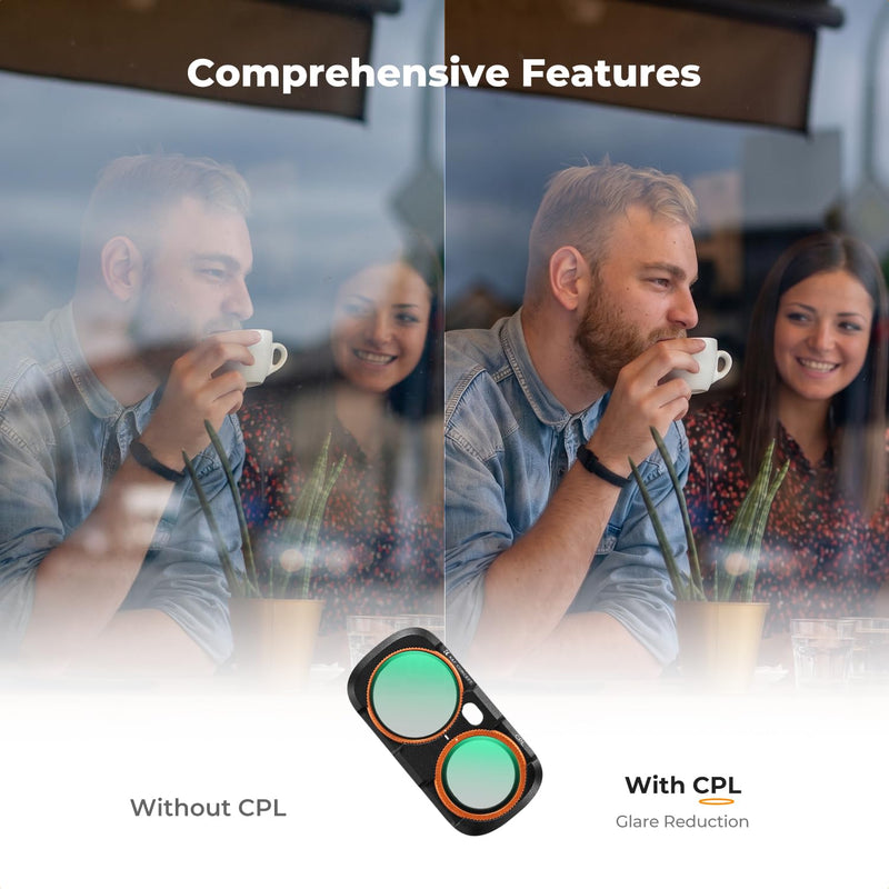 K&F CONCEPT CPL Filter Compatible with Luna Ultra | Circular Polariser Filter Magnetic High-Definition Glass Multi-Layer Coating