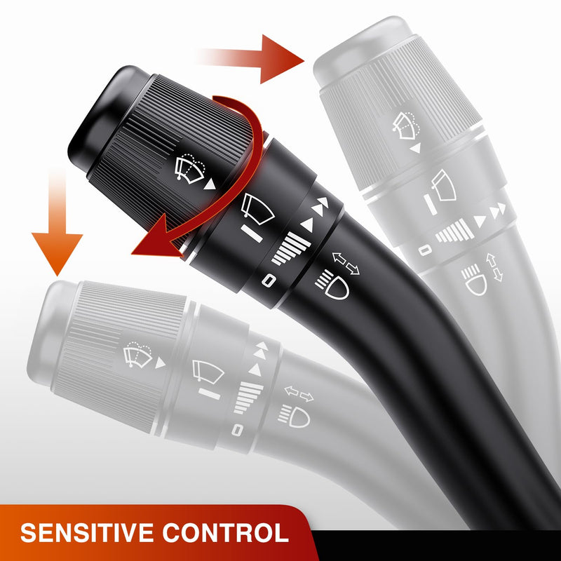 Nilight Turn Signal Switch Compatible with Ford 1999 2000 2001 2002 2003 2004 F150 F-150 F-250 F-350 F-450 F-550 Super Duty F650 F750 Lincoln Blackwood Windshield Wiper Combination 1999-2003 Ford F150 F250 F350