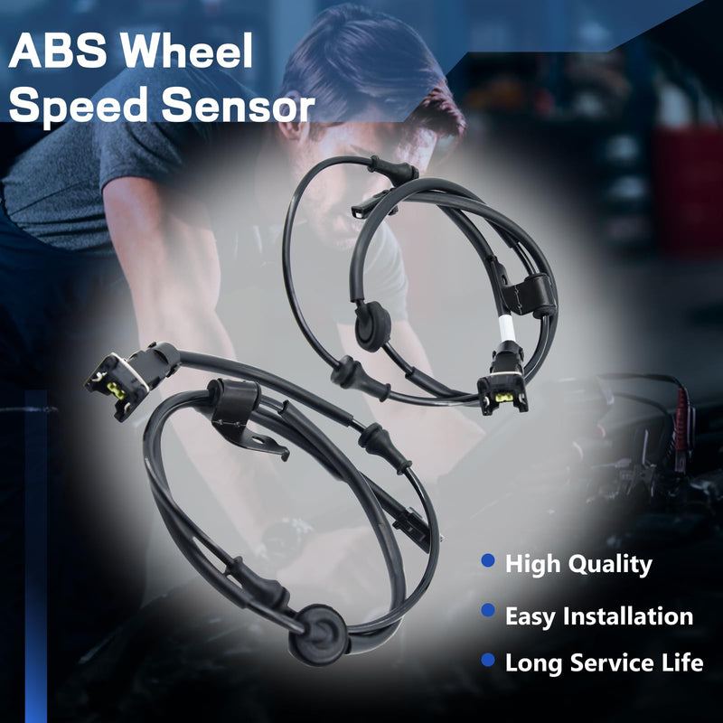 Rear Left & Right ABS Wheel Speed Sensor Fit for Kia 2014-2019 Soul, 2015-2019 Soul EV - Rear Left Driver Side # 91920B2000, 91920B2100