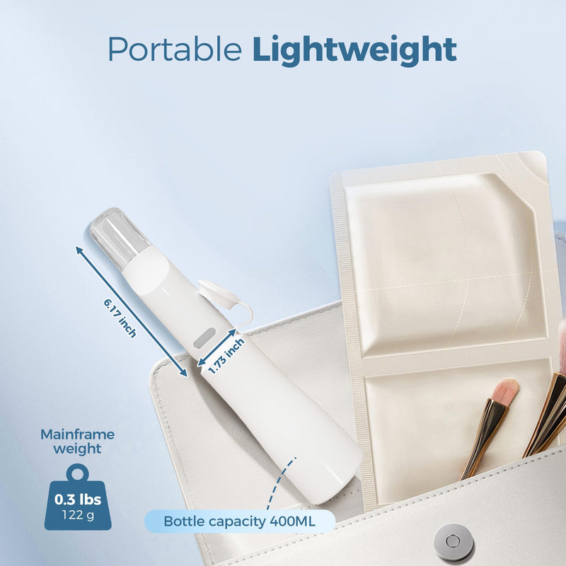 Portable Electric Bidet for Travel, Rechargeable Handheld Bidet with 3 Water High Pressure Sprayer Levels, Adjustable Nozzle, IPX7 Waterproof, Perfect for Personal Hygiene, White Portable Bidet