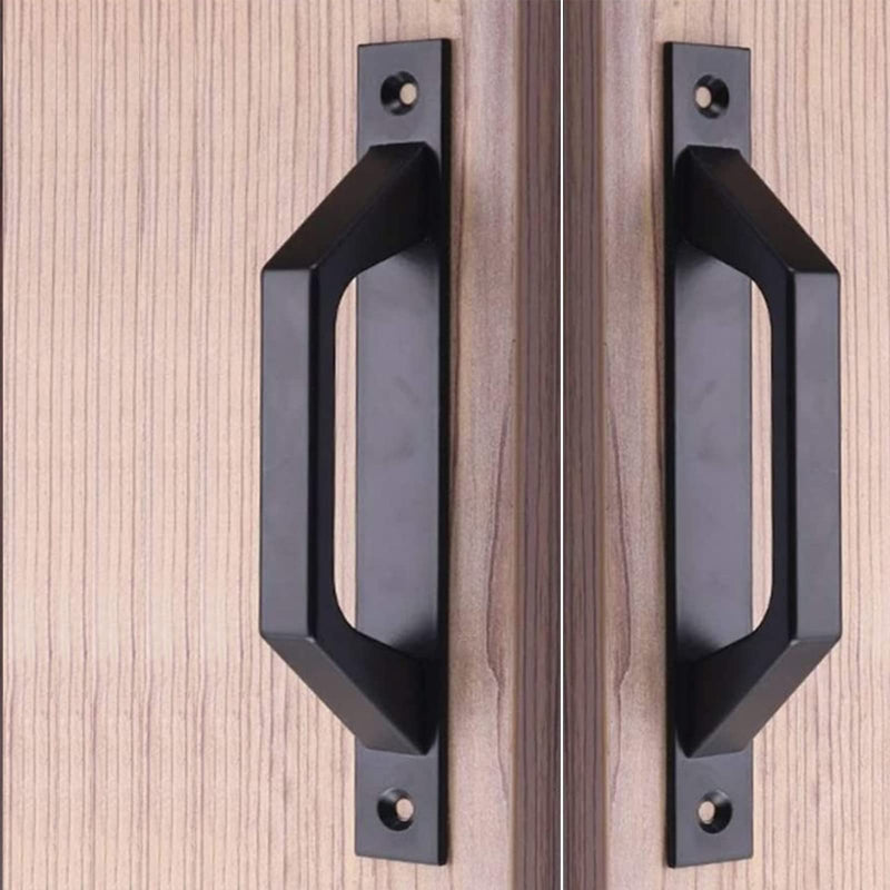 KAFENDA 4 pcs Carbon Steel Sliding Barn Door Handle Wood Gate Door Pull Handle 19.6cm 4PCS