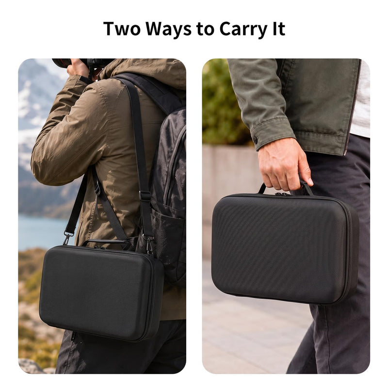 Camera Case for Canon EOS T7/T100/T6/R50/R100/R5/R7/R8/R6 Mark II,SL3 | Travel Protective Carrying Case Fits Camera And Standard Lens, Accessory Pocket For Portable Photography Use. Black