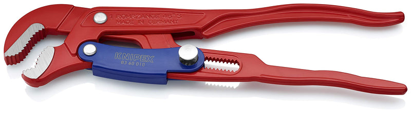 KNIPEX Tools 83 60 010 Swedish Pattern Pipe Wrench-S Shape Fast Adjust, 12.75"