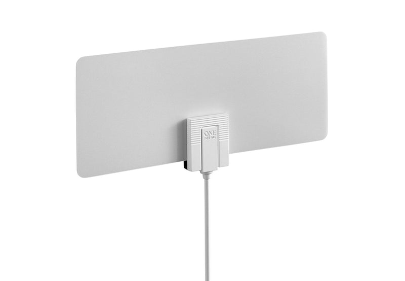  [AUSTRALIA] - One For All HDTV Indoor Antenna for 1080P 4K Free TV Channels, 30 Miles Reception Range, 10ft Coax Cable Included, Thin Dual Color Design White/Black (15520) 15520