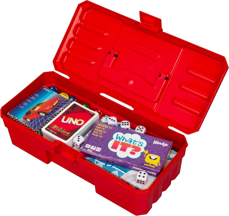 Akro-Mils 12-Inch ProBox Plastic Toolbox for Tools, Hobby or Craft Storage Toolbox, Model 09912, (12-Inch x 5-1/2-Inch x 4-Inch), Red 1-Pack