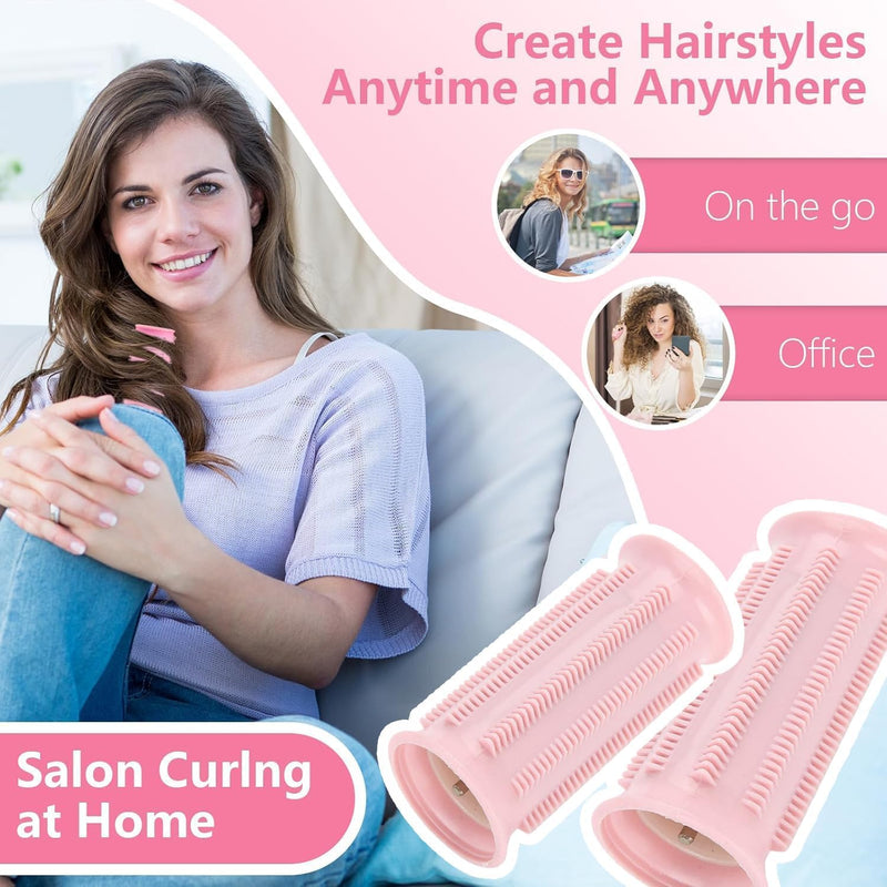 Heated Rollers for Short Hair, Hot Rollers for Medium Length and Long Hair | 10pcs Electric Heated Curlers with Clips for Hairdresser Salon/Barber Or Home Use Diy Hair Styling Tools