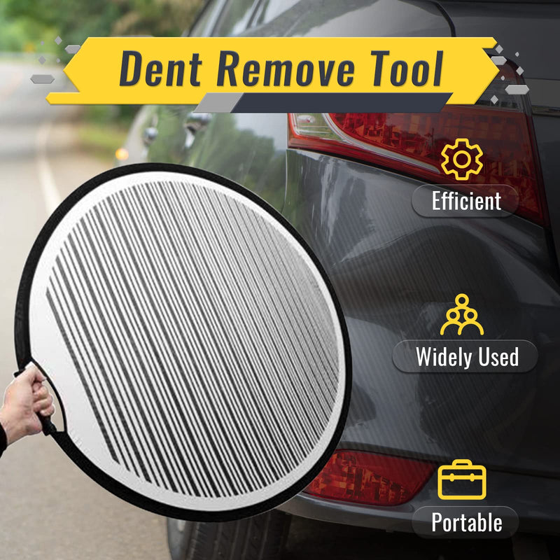 Dent Repair Line Dent Foldable Lined Dent Reflector Board Cloth Portable Flexible Reflector Line Board Scratch for Dent Remover Automotive Dent Fix Tools Dent Panel Striped Light Board (35CM) 35CM
