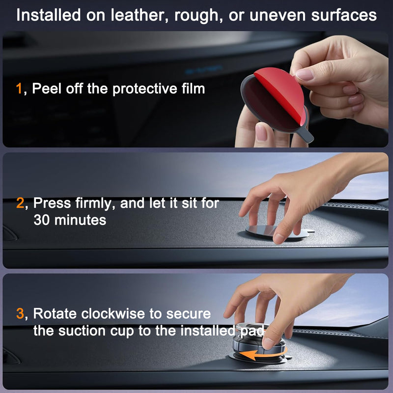 Magnetic Phone Mount, Car Phone Holder for MagSafe, Enhanced Vacuum Suction Cup, 360° Adjustable, Strong N52 Magnets, Zinc Alloy, Cell Phone Accessories for iPhone 17 16 15 14 13 12 Series, and More