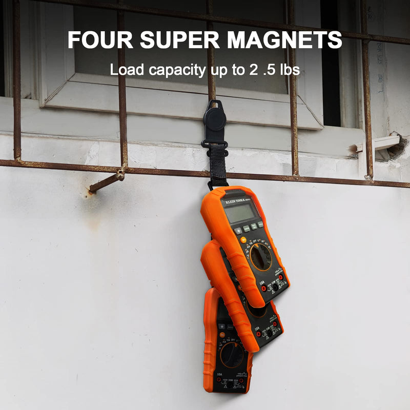 2 Pack Magnetic Multimeter Hanger Strap Works Compatible with Klein Tool Meters MM400,MM300, CL600, CL700, CL800, CL900,MM600, MM700 2 Pack Style E