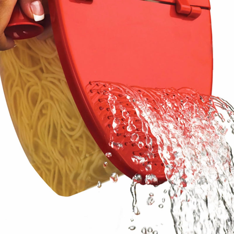 Versatile Microwave Pasta Boat, Sturdy Food Grade Heat Resistant PP Material, Pasta Cooker Vegetable Steamer Boat Strainer, Massive Capacity Up To 5 Pounds