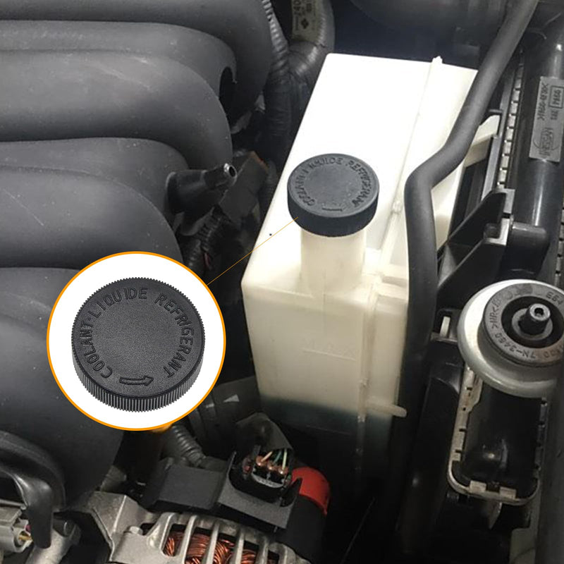 21712-79900 Black Coolant Reservoir Cap 2PCS Engine Radiator Coolant Water Tank Cap Radiator Overflow Tank Lid Cap Compatible with Nissan Murano Rogue Versa Quest, Fit for Infiniti EX35 FX37 G35 M35