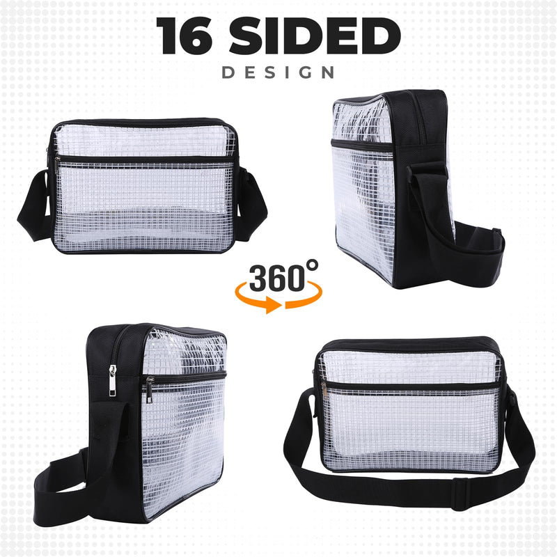 Clear Stadium, Engineer Bag -14 Inches Cleanroom Transparent Tool Bag Simple Type (7 Liters)