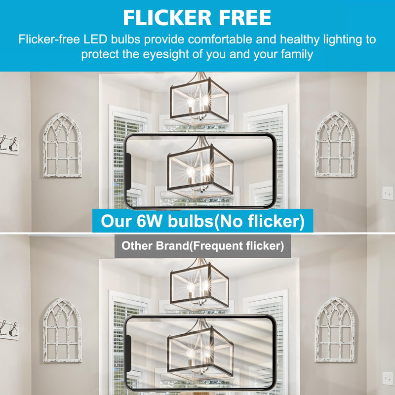 Ascher 60 Watt Equivalent, E26 LED Filament Light Bulbs, Daylight White 4000K, Non-Dimmable, Classic Clear Glass, A19 LED Light Bulb with 80 CRI, Pack of 12 12 Count (Pack of 1)