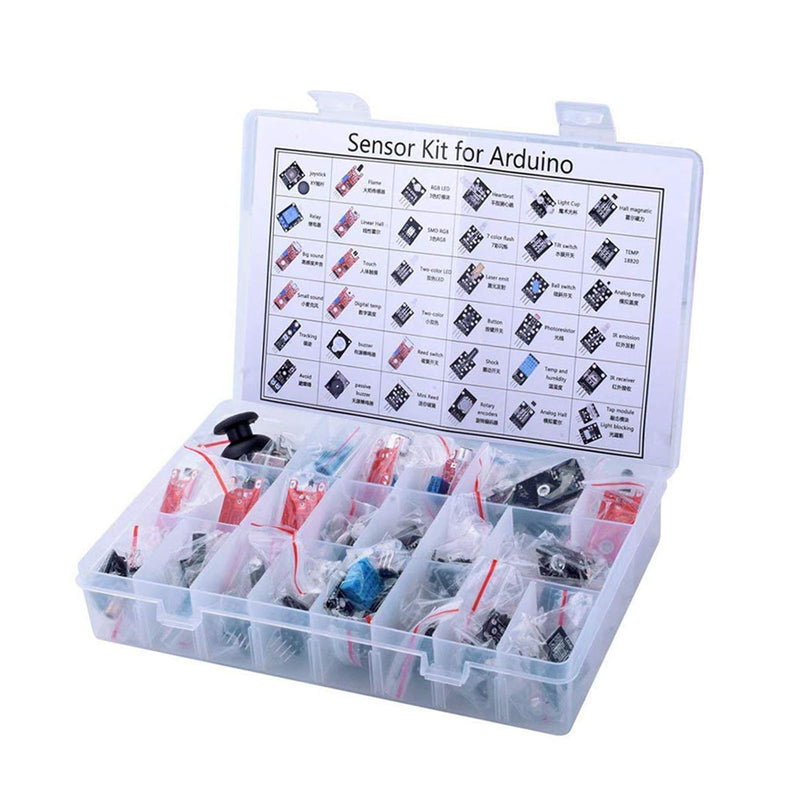 37 - Sensor Assortment Kit: A Sensor Starter Kit for Arduino and Raspberry Pi. Ideal for 37 - in - 1 Robot Projects and a Great Starting Point for Both Arduino and Raspberry Pi Enthusiasts.