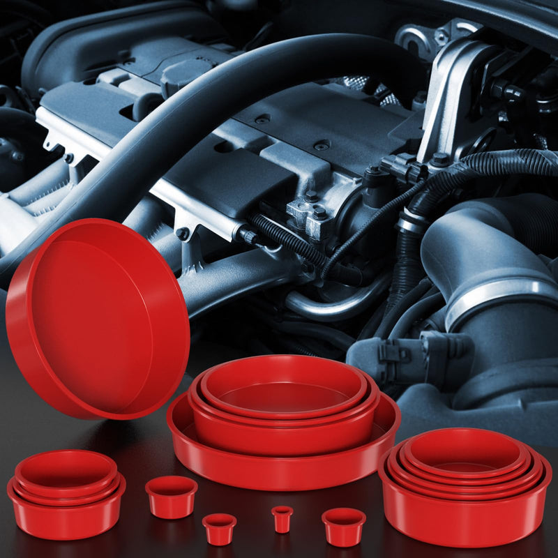 Automotive Cap Plugs Kit 17 Piece Set Suitable for Smoke Leakage Testing and Various Automotive Pipeline Openings Fits Automotive Smoke Machine