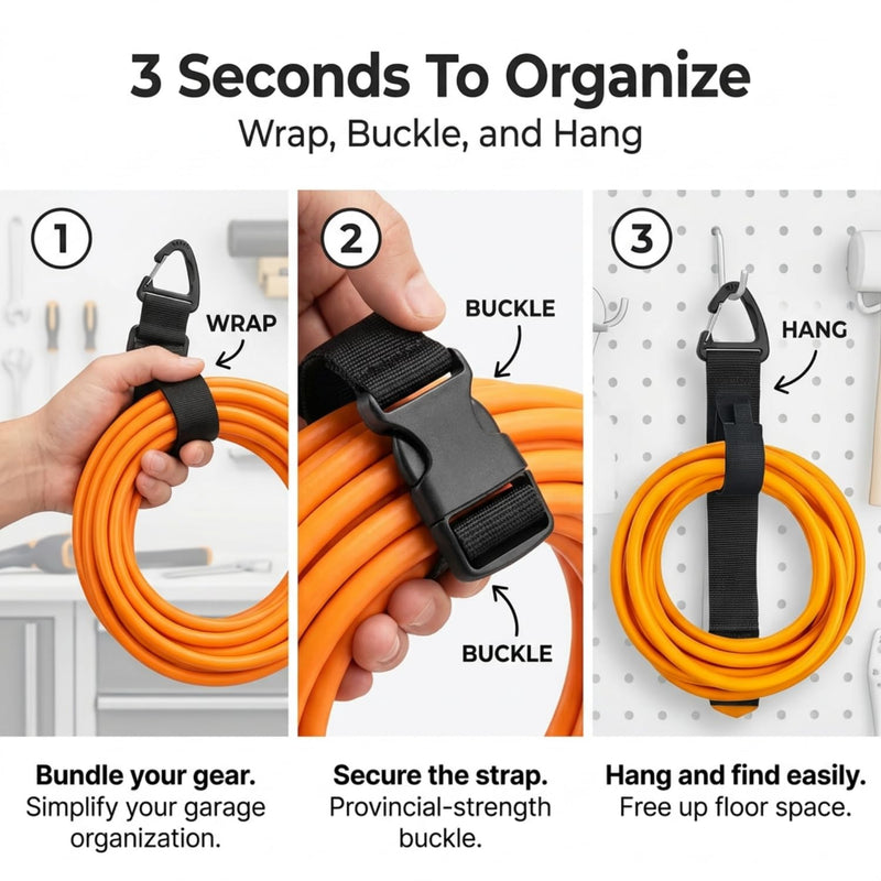 Adjustable Storage Straps, 3 Pack Heavy Duty Nylon Securing Straps for Luggage & Outdoor Use (Yellow) yellow