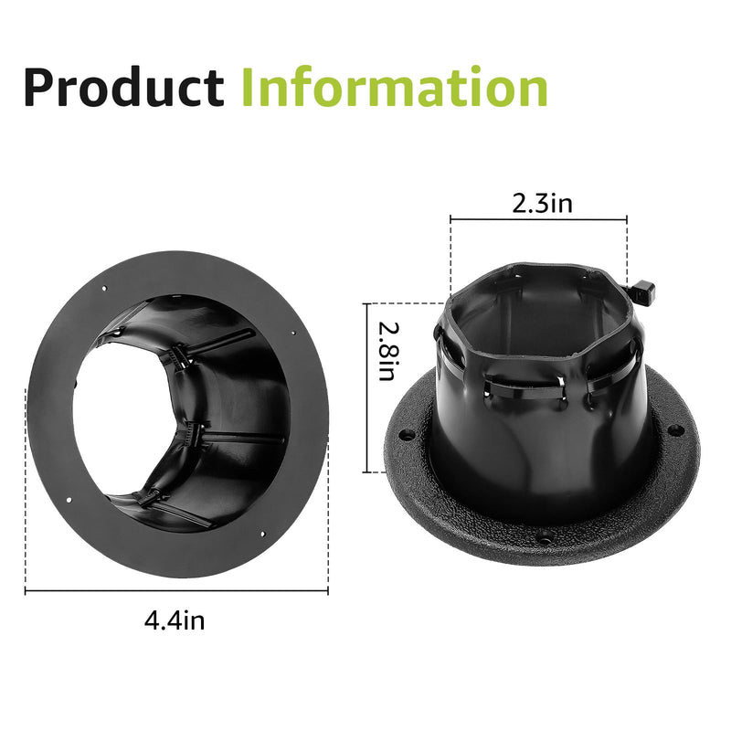 Boat Transom Boot for Diameter 4 2/5 Boat Transom Steering Wires Protection | Marine Cable Boot for Diameter 4 2/5 Boat Transom Steering Wires & Fuel Lines with Cable Tie