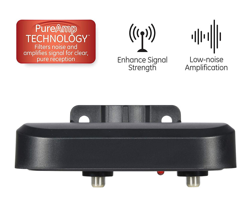 PBD HDTV Preamplifier, TV Antenna Amplifier Signal Booster, HD Digital VHF UHF Amplifier, with 4G 5G LTE Filter, Professional-Grade Signal Booster