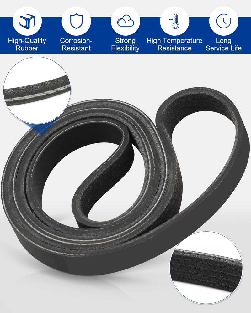 55578811 Serpentine Belt Fit for Chevy Cruze 1.4L 2012-2016, Fit for Cadillac Buick GMC Models, V-Ribbed