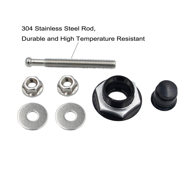 8 Pcs 1.25 inch Universal Stainless Steel Rod Vehicle Hood Pins-Quick Release Lock Latch Bumper, License Plate Lock Clip, Push Button Bonnet