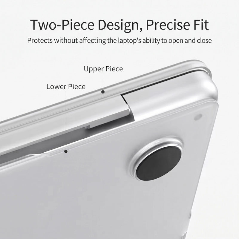 Clear Case for MacBook Air 13.6 inch A3449/A3240/A3113/A2681 | 2022-2026(Gray) Gray
