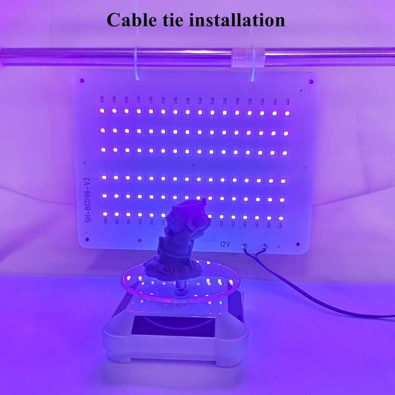 Upgrade 48W Smart Control UV Light for Resin Curing with Solar Turntable 360° Rotating Stand UV Curing Light Compatible with Anycubic Elegoo SLA DLP LCD DIY 3D Printer Curing Resin Enclosure