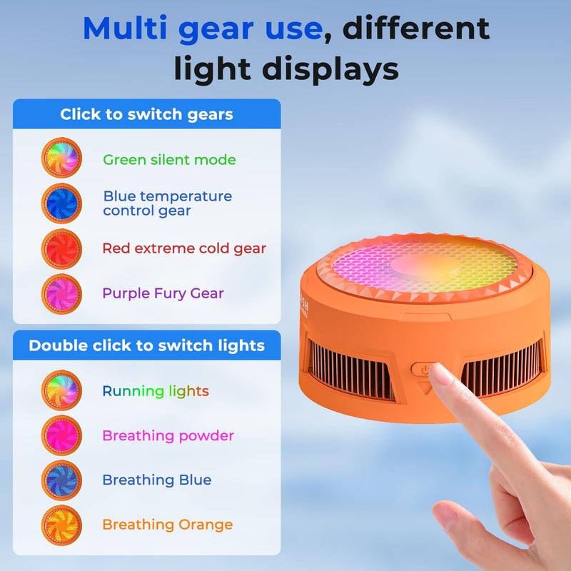 Magnetic Semiconductor AI Phone Cooler Game Stream Cell Phone Cooler | Semiconductor Cooling, 3-Second Temperature Drop, Anti-Condensation & Smart Temperature Control to Protect Your Phone