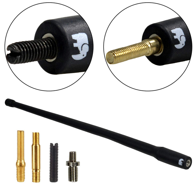 ONE250 13" inches Flexible Rubber Antenna for Harley Davidson Motorcycles All Models - Street Glide, Road Glide, Road King, Electra Glide (1998-2024) - Designed for Optimized FM/AM Reception (Black) Harley Motorcycles