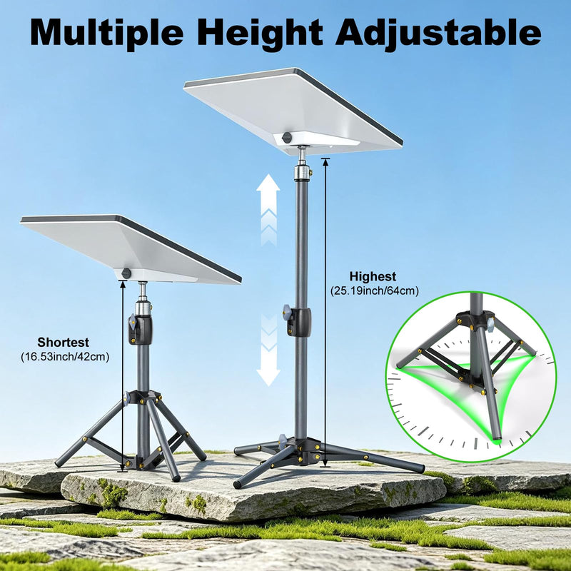 for Starlink Mini Tripod Stand Mount with Adapter Kit Accessories | Adjustable Height Tripod Mounting Adapter Compatible with Starlink Mini,Portable Sturdy Stand for Outdoor Camping, Travel, Rv