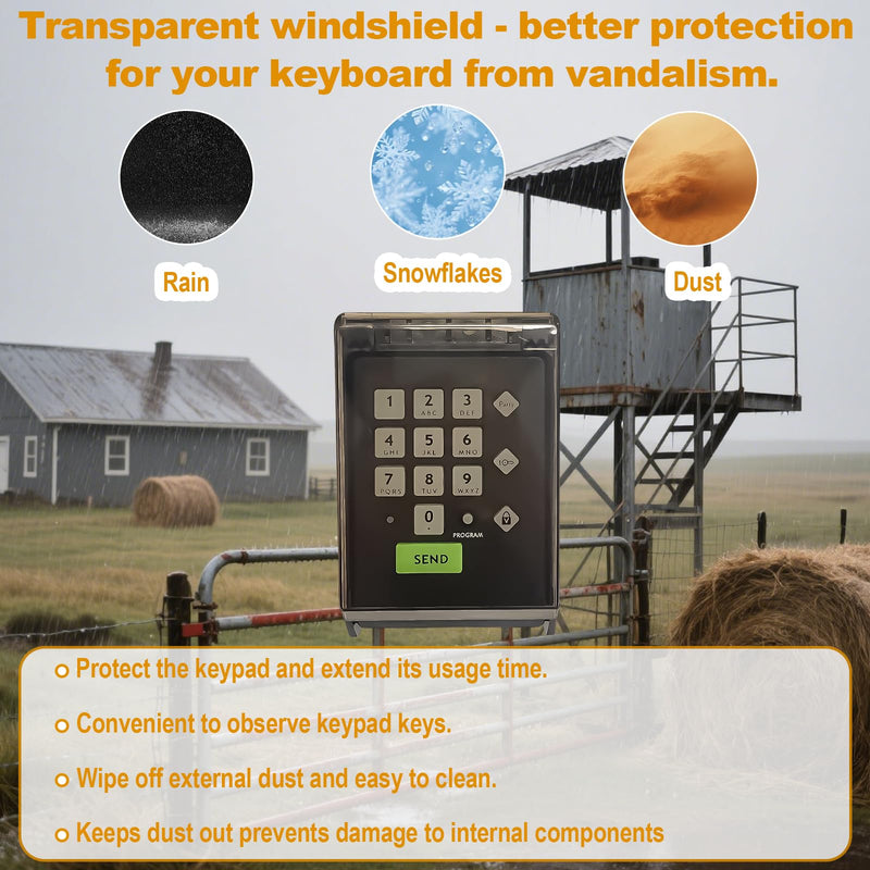 Ghost Premium Wireless Keypad Automatic Gate Opener AXWK Waterproof Cover | Compatible with AXP1 AXS1 AXR1 AXWK 1PCS without battery