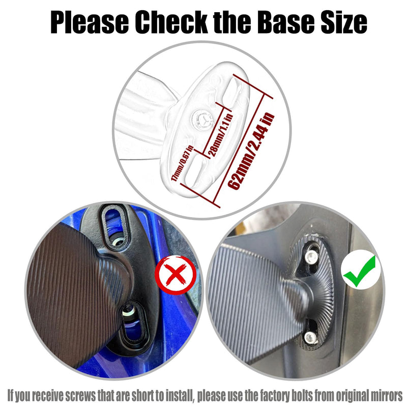  [AUSTRALIA] - Motorcycle Mirrors Stealth Wind Wing Side Rearview Mirrors Compatible With Kawasaki Ninja 650 2025 Ninja 500 Ninja 400 300 ZX6R ZX10R ZX4RR ZX14R Suzuki GSXR 1000 600 750