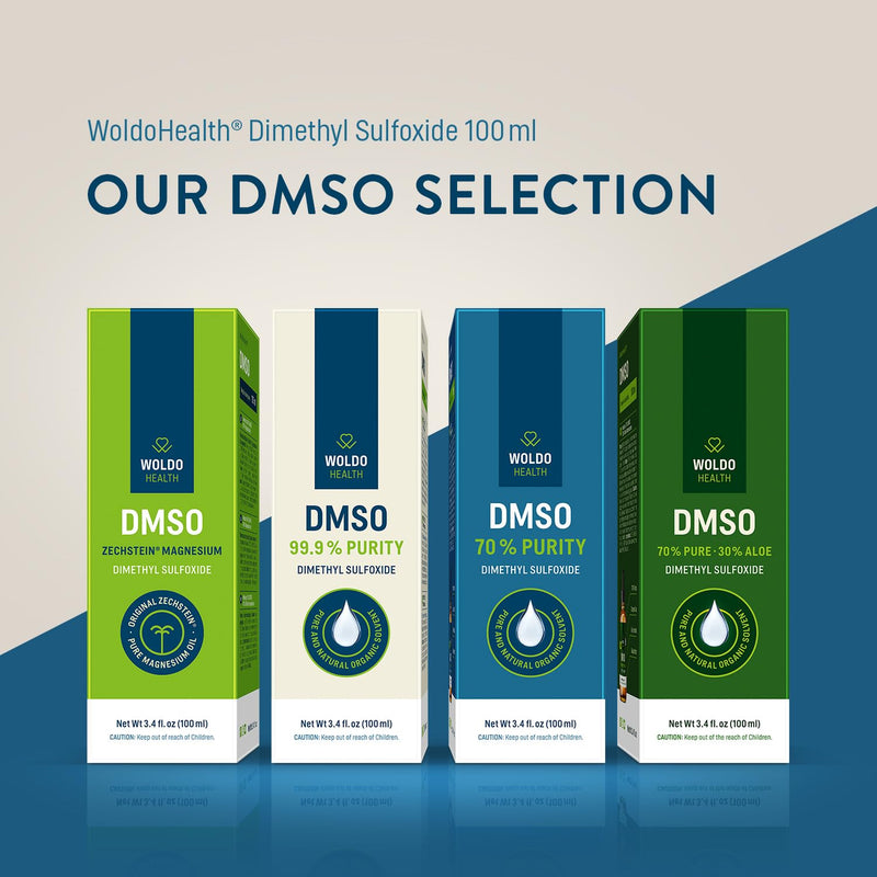 WoldoHealth DMSO (Dimethyl Sulfoxide) 99.9% - Pharmaceutical Grade 8.45 fl. oz. Glass Bottle 8.45 fl. oz. 99,9% (Pack of 1)