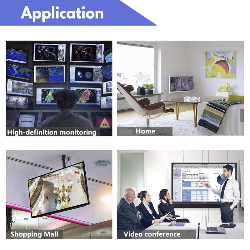 HDMI to AHD Converter, HDMI to AHD Adapter with AHD Loopout 500M Repeater for HD CCTV Outdoor Home Security Surveillance IP Camera System AHD DVR NVR Video Recorder