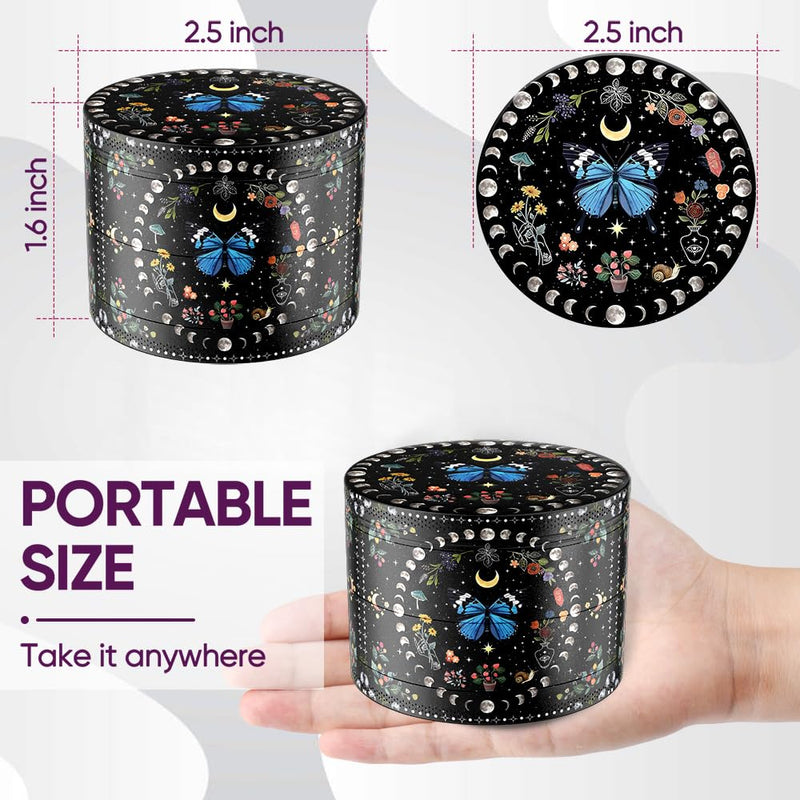 Spice Grinder for Kitchen Manual Grinder, Black