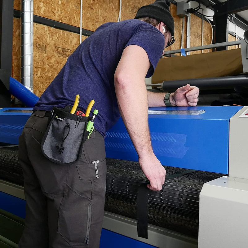 Joey Pouch PRO | Clip-On Tool Belt Bag for Tools, Screws, and Nails - Great for an Electrician, HVAC Tech, Plumber, Carpenter, Contractor, Handy Man, and Any Tradesperson - Metal Clip Joey Pouch Pro