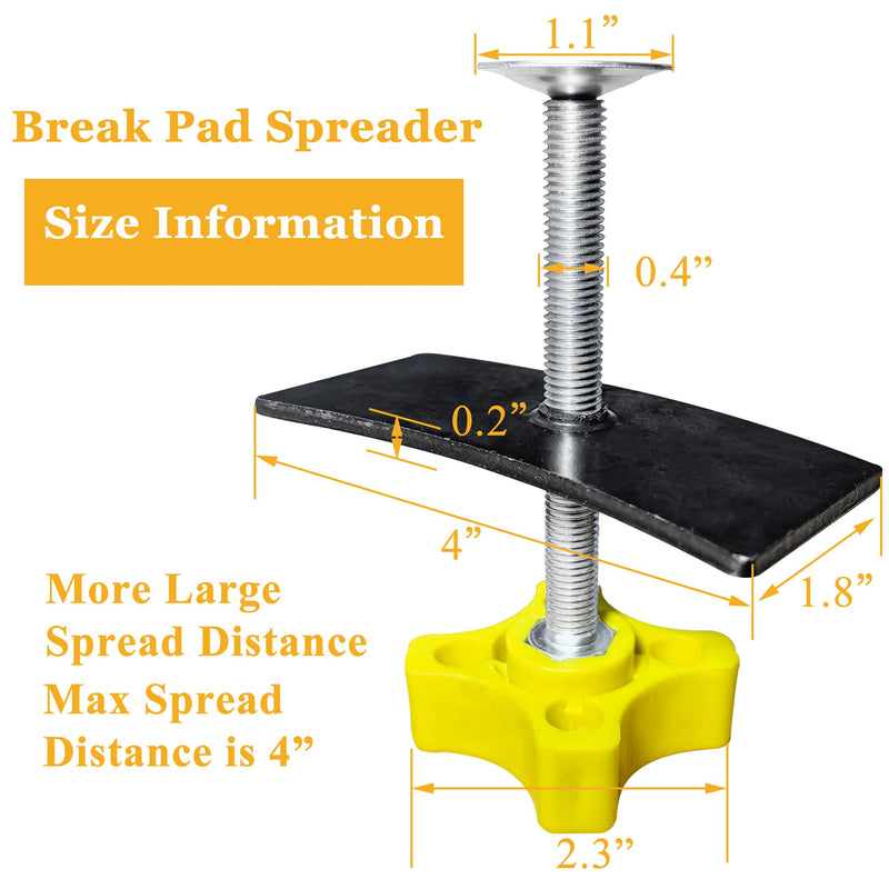 Disc Brake Pad Spreader Brake Caliper Piston Pad Compression Tool for Cars and Light Trucks