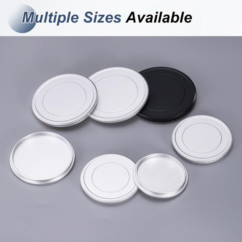 40.5mm Camera Lens Cap Aluminum Alloy Metal Front Lens Cover | Screw Mount, for Fujifilm DSLR Mirrorless Camera, Silver 40.5mm