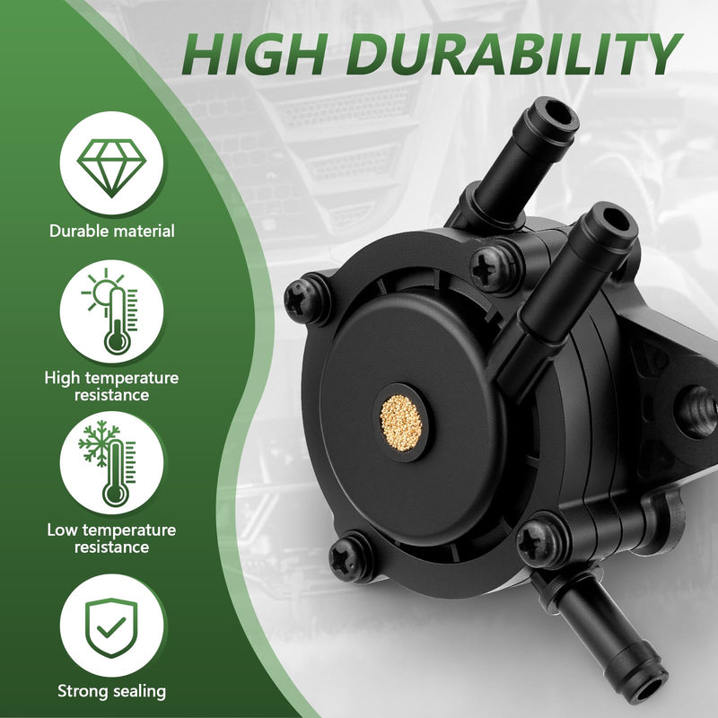 Fuel Pump for Kohler, Vacuum Fuel Pump with Fuel Filter Compatible with Kohler 17HP-25 HP Briggs and Stratton John Deere Honda Yamaha Small Engine Lawn Mower Tractor