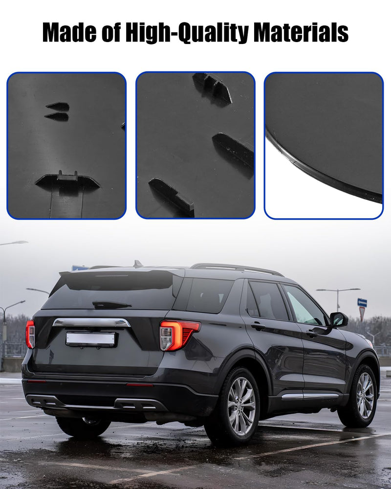 Primed Fuel Tank Filler Door Compatible with Ford Explorer Police Interceptor Utility, Gas Cap Cover Replace BB5Z-78405A26-APTM BB5Z78405A26APTM