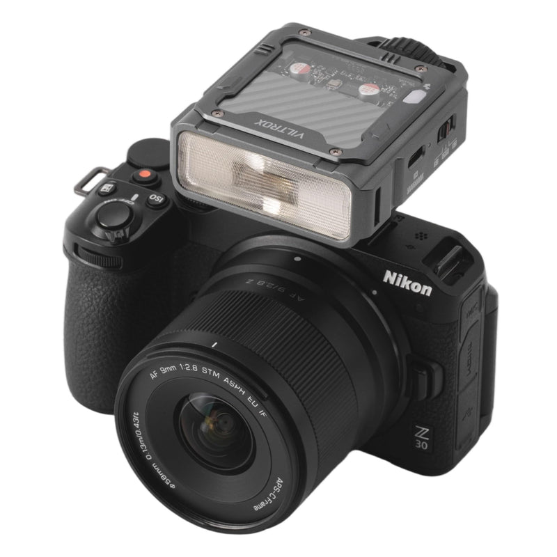 VILTROX TTL Flash for Nikon, GN16 Small Flash for Nikon Camera, 1800mAh Li-on On Camera Flash, 26W/s 6500K Mini Flash, 1s Fast Recycle, 650 Full Power Flashes (Spark Z3-N, Gray)