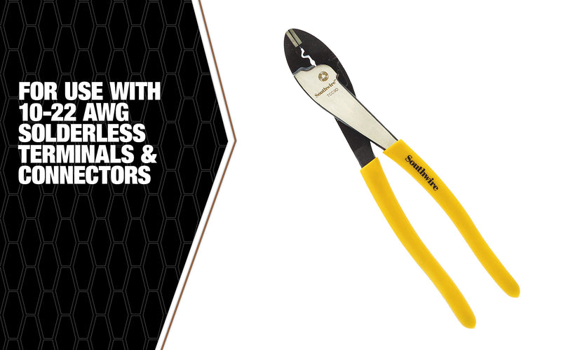 Southwire TCC9D 9-Inch Terminal Crimper/Cutter with Dipped Handles One Size