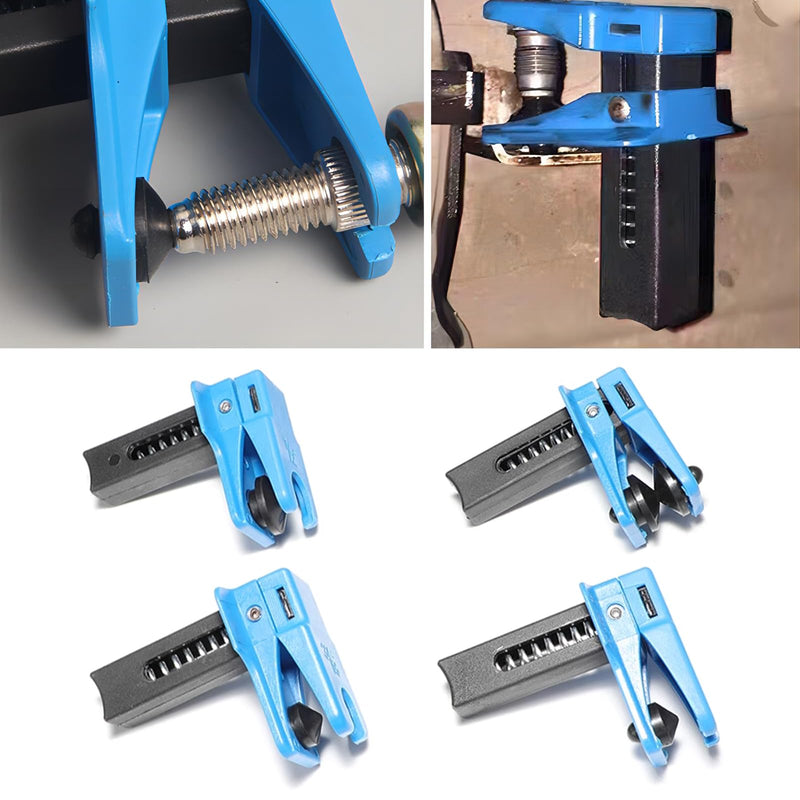 4 PCS Car Brake Line Clamp, Car Brake Oil Line Plug Tool, Brake Line Plug Automatic Fluid Stop Clamp Set, Universal for Most Cars (Blue)
