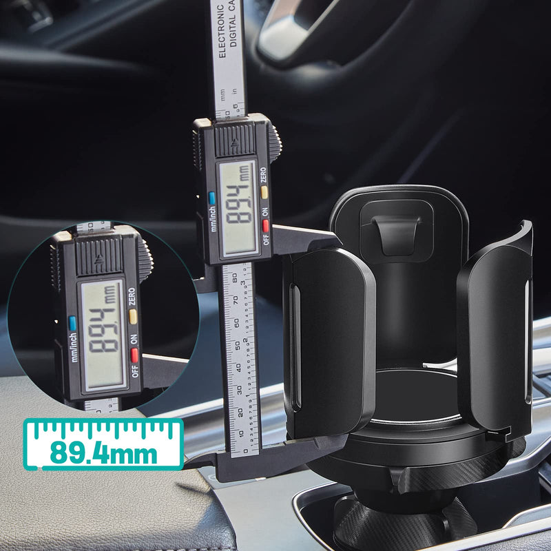 Car Cup Holder Expander Adapter (Adjustable) THIS HILL All Purpose Cup Holder Expander for Car with Rubber Fits Less Than 5.51" Large Bottles & Mugs & Foods & Drinks 1
