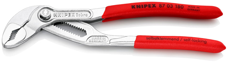 KNIPEX - 87 03 180 Tools - Cobra Water Pump Pliers, Chrome (8703180)
