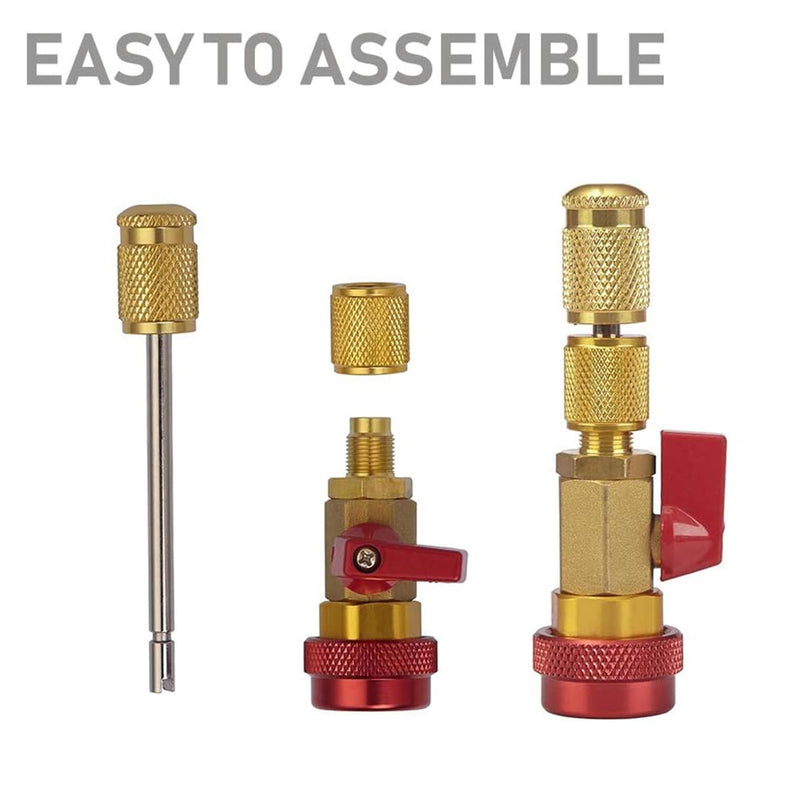 Lichamp Automotive AC R134A R1234YF Valve Core Remover and Installer Tool Set, for Standard and JRA Valve Core Couplers