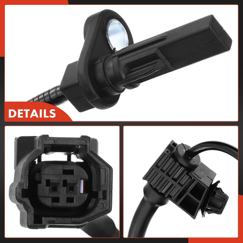 A-Premium ABS Wheel Speed Sensor Compatible with Mazda Models - 3 2014 2015 2016 2017 2018, 2.0L,2.5L - Front Driver or Passenger Side, Replace# B45A-43-70XA, B45A4370XA Pack of 1