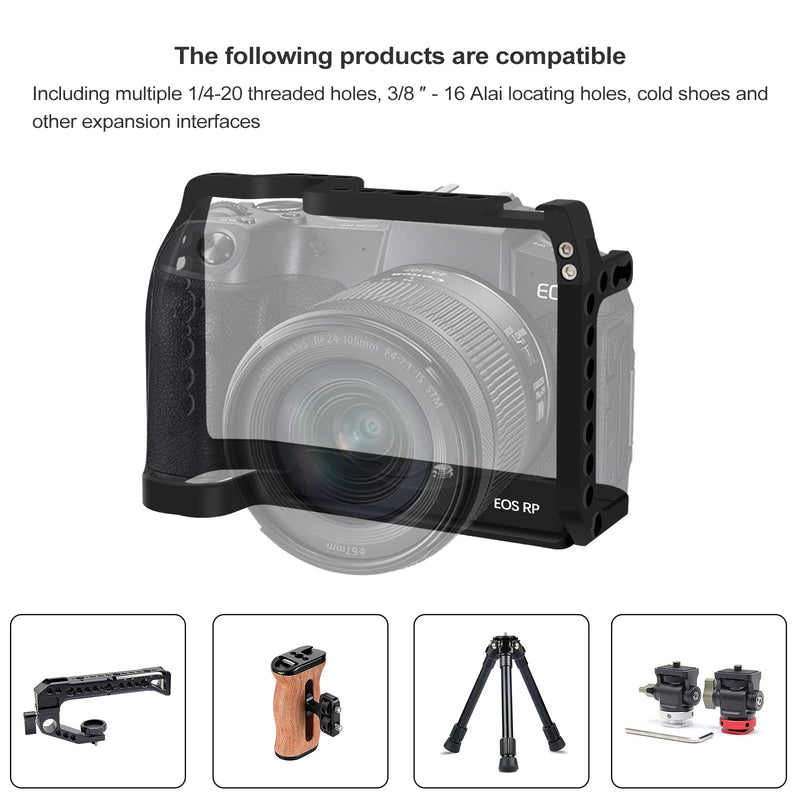 Canon EOS RP Camera Cage - Rig with Cold Shoe for Bag