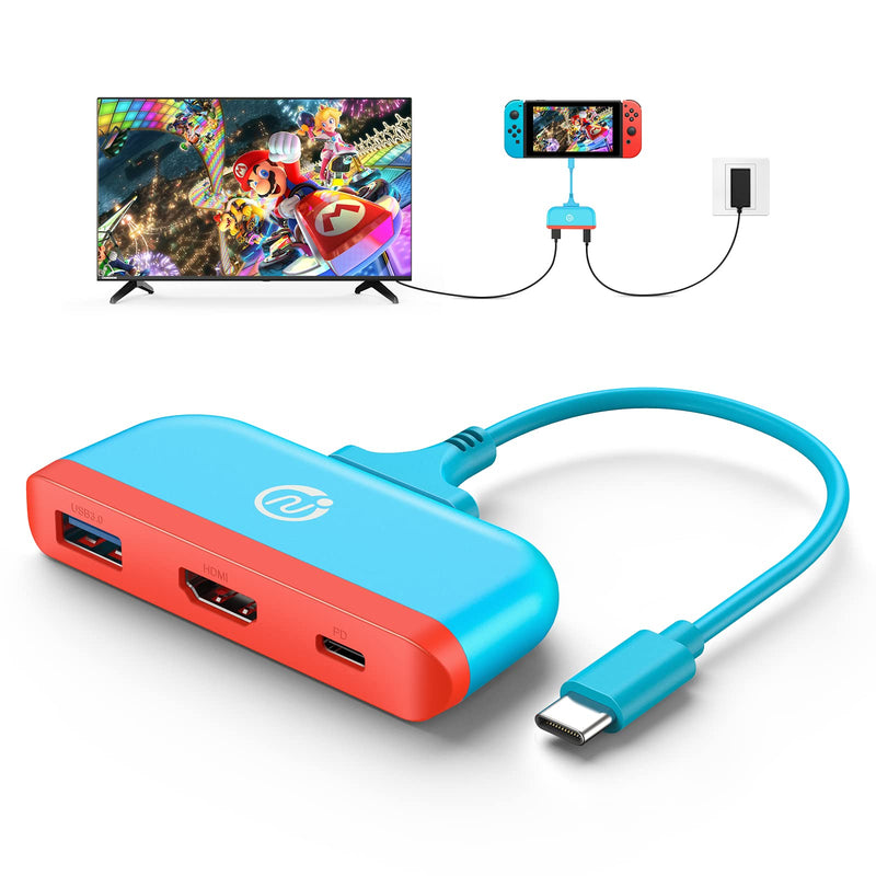 NEWDERY 2PCS Different TV Docking Stations for Nintendo Switch/Switch OLED