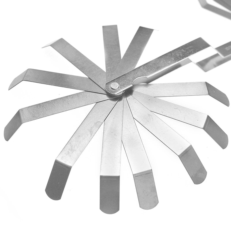 Create idea Stainless Steel Feeler with 26 Blades Laser Reading Combination Feeler Offset Gauge Dual Sided Gage Metric