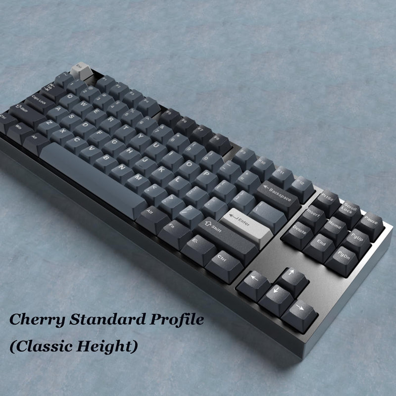 surmen Classic Cherry Profile Keycaps Set, 163 Keys PBT Double Shot Gaming Keyboard Replacement Keys for Multi-Size Mechanical Keyboard (Cherry Apollo) Cherry Apollo